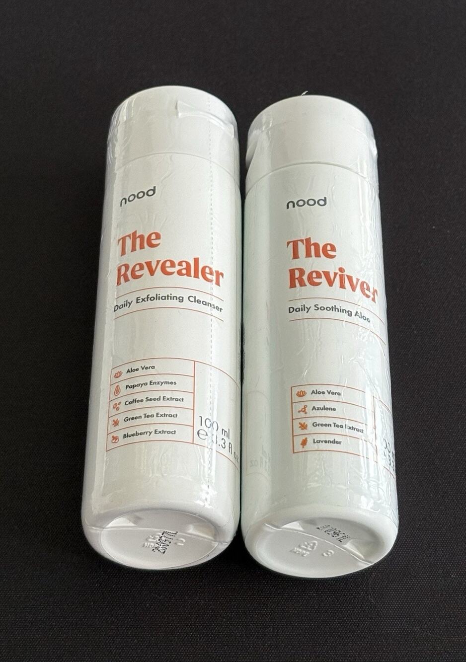 Nood The Reviver & Revealer IPL Skincare Set 3.3oz Each NEW Sealed